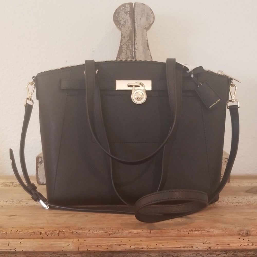 Michael Kors Hamilton Traveler Large Satchel Purse
